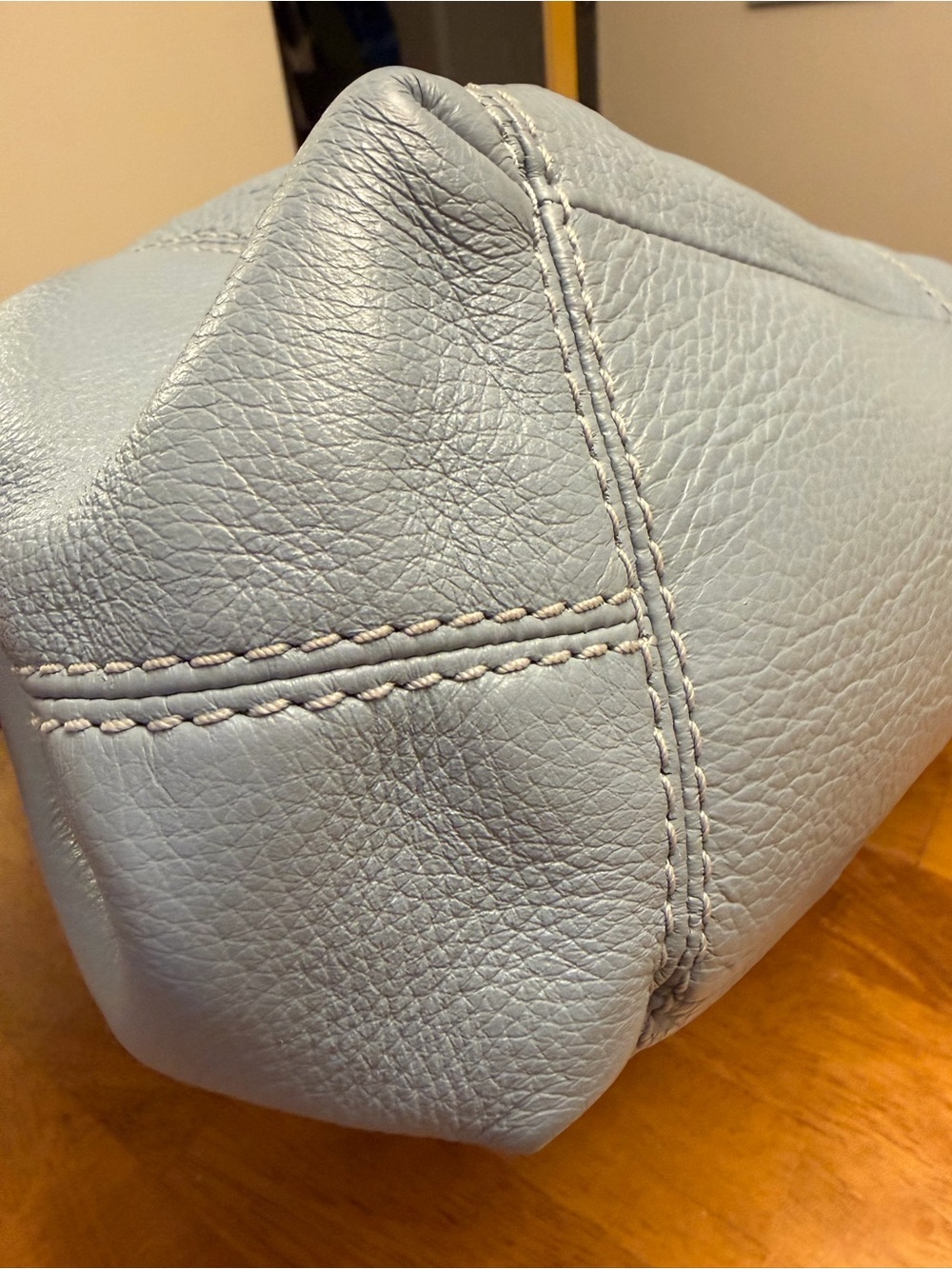 Rare Coach Light Blue and Navy Lexy Bag f38991 - Picture 8 of 12